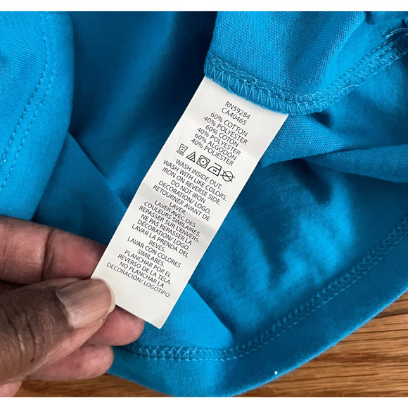 Childrens Place Selective Hearing Mode Graphic Tee Girls XL Turquoise Crewneck - Picture 4 of 7